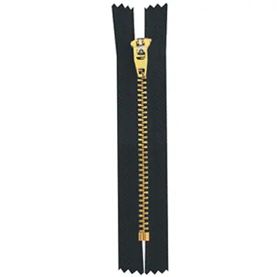 Metal No.4 Brass Zipper Close End