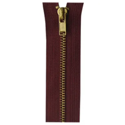 Metal No.5 Brass Teeth Finished Zippers